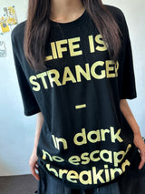 オディレターグラフィックオーバーサイズTシャツ 4カラー