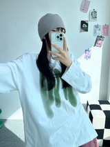 ビフォアプリントロングスリーブTシャツ🖤💚🩷🤍 - 4 カラーズ
