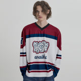 Maltese Line Graphic Mesh Jersey Long Sleeve T-Shirt