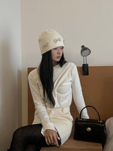 Alban slit unbalanced twisted semi-wide long sleeve T (4 colors)