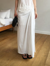 Twist drape maxi skirt