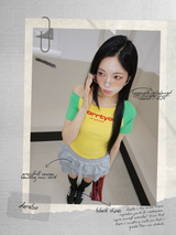 レモネードアンバランスオフショルダーショートスリーブTシャツ