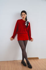 CHECK SCRUNCH / NAVY