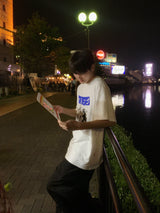 "ノンベイネコオーバーサイズショートスリーブTシャツ