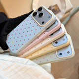 Macaron Polka Dot Color Frame iPhone-Compatible Case