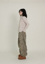 (Leopard Item)キヤヒョウ柄バルーンフィットワイドパンツ