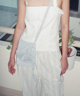 Rose Stripe Bag - Blue