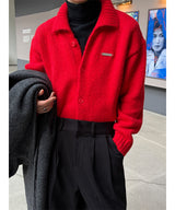 [Unisex] Wool hair warmer knit cardigan(4color)