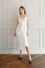Lisha wrap sleeveless (white)