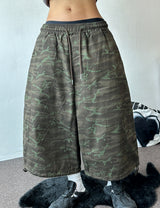 Open Pocket Cargo Military Two-Style Rope Bermuda Shorts 2color