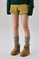 Jacquard Short Pants [Yellow]