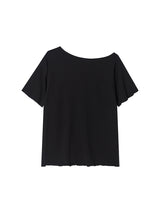 UNIONJACK OFF SHOULDER TEE BLACK