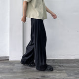 Relaxed Pleat Wide Trousers