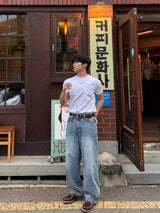 イフセミワイドデニムパンツ