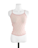 thin & flower square sleeveless top