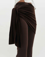 Layered Wrap Tie _ BLACK