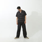 ARGYLE FUNK HALF SHIRTS BLACK