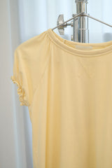 フリル パフ Tシャツ(Yellow)