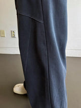 ASCLO ストーン ピグメント スウェット パンツ (4color)