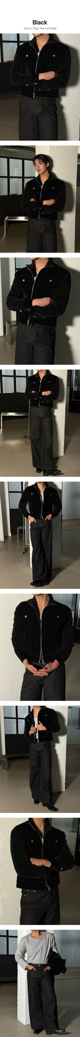 [NEW SEASON] Velvet knit trucker jacket(2color)