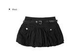 Nabo Pocket Shirring Balloon Mini Skirt