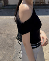 Bibi off-shoulder knitwear