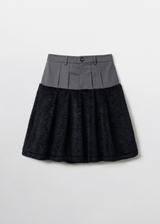 Fluffy Midi Skirt / Black 