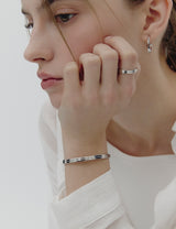 26SS★ [Premium Plating] Precise AB(W) Double Cuff Bangle M