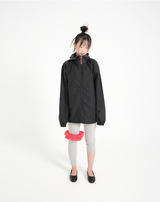 hooded mix wind jacket (black)