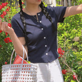 Dine Button Short Sleeve T-Shirt