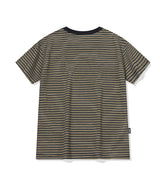 26SS★ フォーリングキャットストライプクロップ半袖Tシャツ