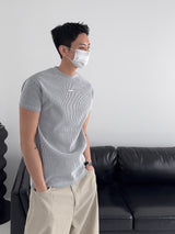 PDリブマッスルフィットショートスリーブTシャツ (3C)
