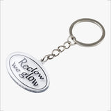 OVAL LOGO ACRYLIC KEYRING CLEAR