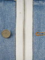 HD Denim Collar Bomber Jacket