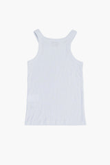 Half wrinkled ribbed sleeveless