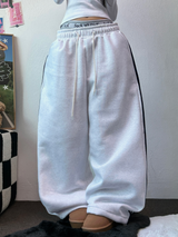 TRACK WIDE TAPING BALLOON LONG PANTS 💙🖤🤍3COLOR