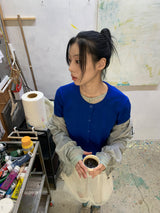 タックチュールメッシュスカート