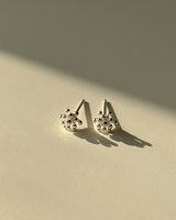 フローラルピアス (シルバー)