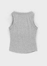 [MADE] Herif Square U-Neck Sleeveless Top (Built-in Cap)