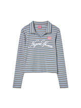 SLIM カラーL/S (ブルー)
