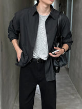 LMN Mer Oversized Fit Check Shirt (2 colors)