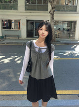 ラヴィ ベーシック ラウンドネック ロングスリーブ Tシャツ