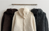 Hani cozy high neck button cardigan