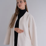 nocollar short coat