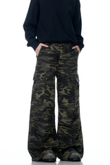 Street Camo Wrinkled Cargo Pants