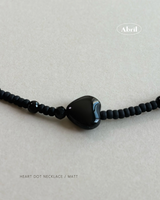 [Matt] Heart Dot Necklace