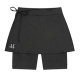 SNUVY 2-IN-1 サイドスリットスカート ショートパンツ (2COLOR)