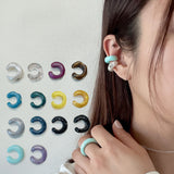 ユニセックス CHUNKY イヤーカフ｜ピアス穴不要・軽量・ミニマルデザイン Unisex Bold Couple Ear cuff