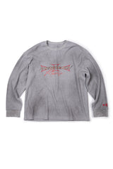 レーシングフェノメノンワッフル長袖Tシャツ (グレー)