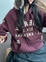 SHOULDER ARM PRINTING TATTOO PATCH CHERRY HOODIE🍒🩵🤍3COLOR